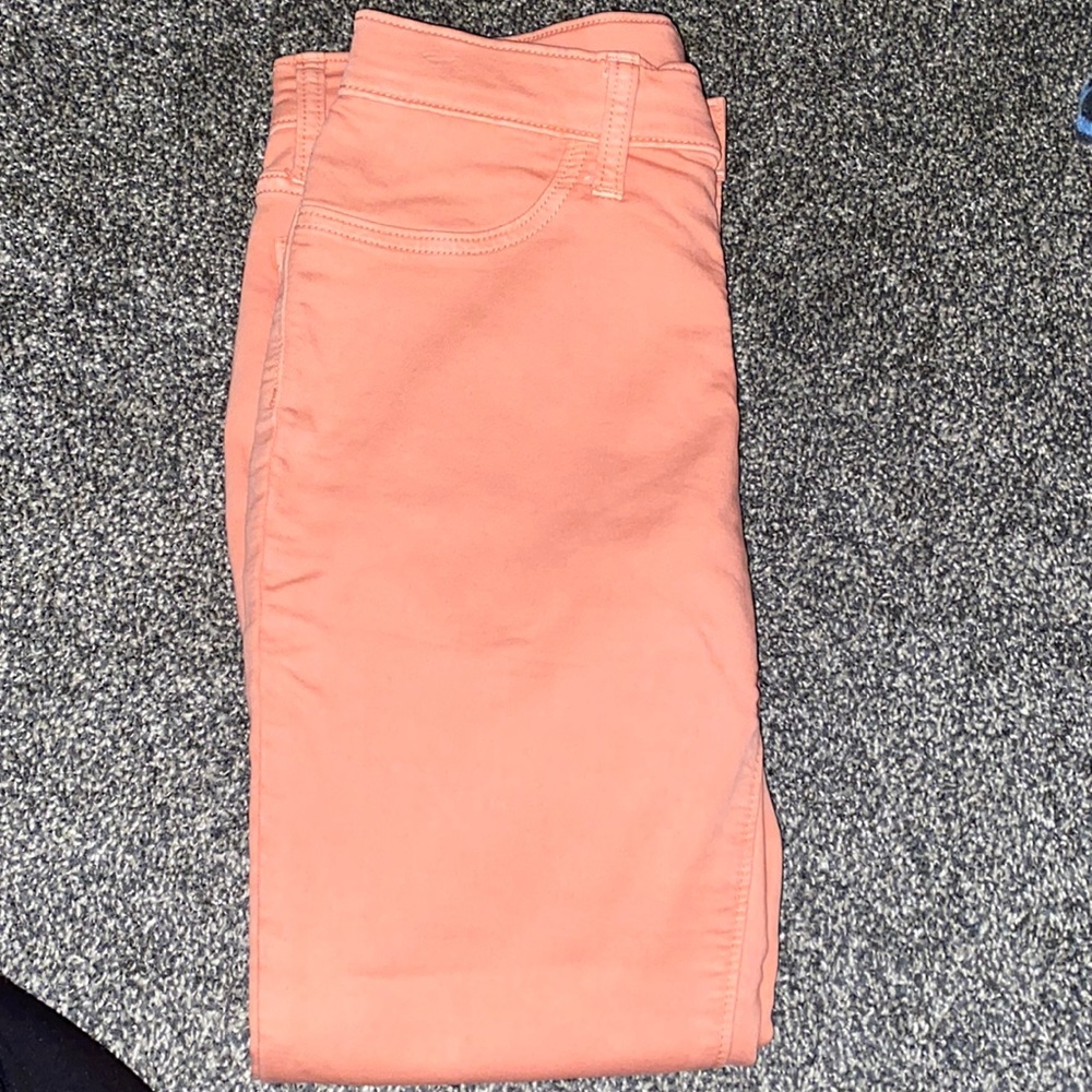 Pink, skinny jeans, like new, size 4